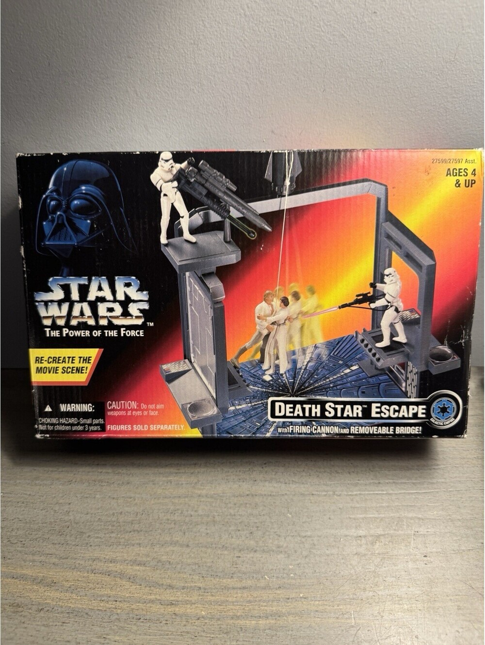 NIB Star Wars Death Star Escape Power Force Playset VTG 1990 Box Toy Collection